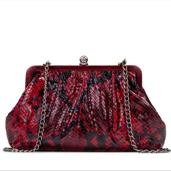 Patricia Nash Bags Patricia Nash Ealing Frame Bag Red Python Poshmark